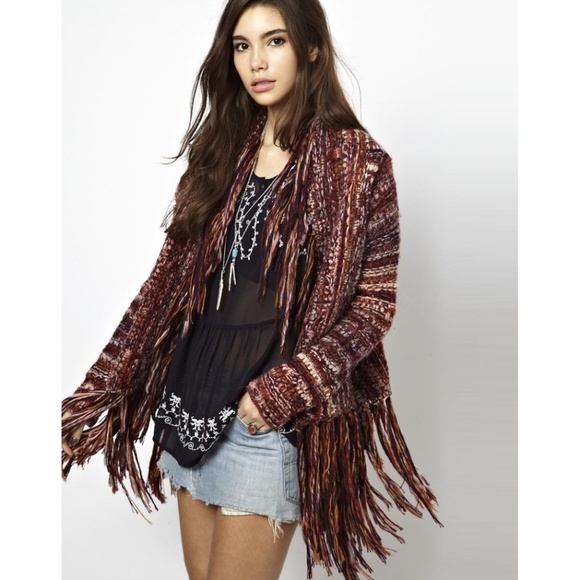 Free People Sweaters - Free People | Fringe Knit Boho Cardigan